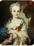 Pastel Portrait of Madame de Pompadour by Italian Portrait Painter Rosalba Carriera Premium Photographic Print Pastel Portrait of Madame de Pompadour by Italian Portrait Painter Rosalba Carriera Premium Photographic Print