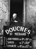 Woman in Window of Public Baths Photographic Print by Alfred Eisenstaedt