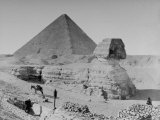 The Sphinx and Pyramid Photographic Print