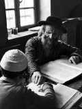 Rabbi Teaching the Talmud, the Basis For Much Jewish Law Premium Photographic Print by Alfred Eisenstaedt