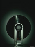 Vertical Flamingo Record Player Made by Sony Premium Photographic Print by Ted Thai