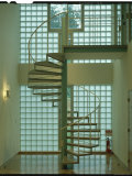 Winding Staircase, Y.K.K. Corporation's Guesthouse For Foreign Trainees, Designed by Fumihiko Maki Premium Photographic Print by Ted Thai