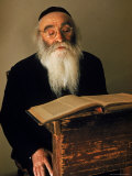 Rabbi Reading the Talmud Premium Photographic Print by Alfred Eisenstaedt