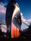 Prow of Texaco Oil Tanker Oklahoma at Sun Shipbuilding and Dry Dock Co. Shipyards Premium Photographic Print by Dmitri Kessel