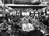 Subway Series: Rapt Audience in Bar Watching World Series Game from New York on TV Photographic Print by Francis Miller