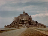 Mont St. Michel Crowned by Abbey Built by Monks in the 13th Century Premium Photographic Print by Eliot Elisofon