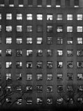 The Pattern of Lighted Office Windows in the RFC Building Photographie par Walter B. Lane