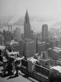 View from Observation Deck at Rockefeller Center Looking Southeast at the Chrysler Building Photographic Print