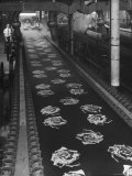 Textile Factory Manufacturing Fabric Containing Photograph of a Rose Premium Photographic Print by Nina Leen Textile Factory Manufacturing Fabric Containing Photograph of a Rose Premium Photographic Print by Nina Leen