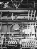 Man Working in Permanente Co. Magnesium Plant Premium Photographic Print by J. R. Eyerman