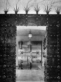 View of Open Steel Door Into Vestibule in Front of the Final Vault Door at Chase Manhattan Bank Photographic Print by Fritz Goro