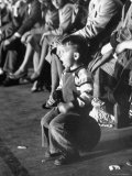 Youngster Rooting at the Family Basketball Tourney Premium Photographic Print by Francis Miller
