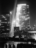 Radio City Shining with Many Bright Lights During the Night Premium Photographic Print by Bernard Hoffman