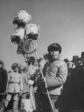 Street Vendor Selling Lanterns at Spring Festival Premium Photographic Print by George Lacks