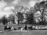 Woman Walking Their Babies Carriages and Gossiping in Hyde Park Premium Photographic Print by Cornell Capa Woman Walking Their Babies Carriages and Gossiping in Hyde Park Premium Photographic Print by Cornell Capa