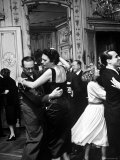 Members of the Fashion Buyers Exhibit Dancing Away the Samba at a Dior Party Photographic Print by Nat Farbman