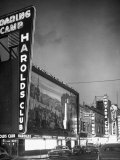 The Harolds Gambling Casino Lighting Up Like a Candle Premium Photographic Print by J. R. Eyerman