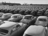 Shipment of Swedish Volvo Cars to USA Photographic Print by Stan Wayman