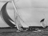 Royal Yacht Squadron Yacht Club Premium Photographic Print by George Silk