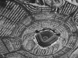 View of the Crowded Parking Lots Around the Los Angeles Dodgers Stadium in Chavez Ravine, Californi Lámina fotográfica por Ralph Crane