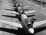 North American F-86 D's at North American Aviation Inc. Plant Awaiting Engines Premium Photographic Print by J. R. Eyerman