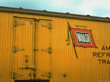 Railroad Box Car Showing the Flag Logo of the Wabash Railroad Premium Photographic Print by Walker Evans