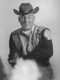 Tom Frye During National Fast Draw Contest Premium Photographic Print by J. R. Eyerman