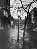 Rainy Beacon Hill St at Dusk During Series of Boston Stranglings Premium Photographic Print by Art Rickerby
