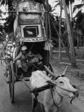 Travancore Cochin Elections, with a Congress Party Campaign Procession Premium Photographic Print by James Burke