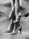 Models Displaying Printed Leather Shoes Photographic Print by Gordon Parks