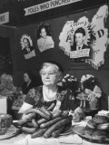 Polish Kielbasa Sausage Piled Among the Various Foods at the Women's International Exposition Photographic Print by Nina Leen