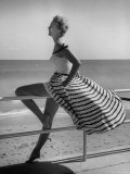 Miami Fashions, Model in Suitable Settings For Afternoon and Casual Play Clothes Premium Photographic Print by Nina Leen