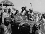 Pilgrims Gathering For Kumbh Mela, a Hindu Religious Celebration Premium Photographic Print by James Burke