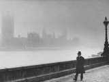 Patrolling Lambeth Bridge Photographic Print by Terence Spencer