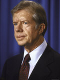 President Jimmy Carter During Meeting, with Three Mile Island Accident Committee Premium Photographic Print by Walter Bennett