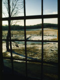 View Looking out Through a Window at a Horseback Rider Fotografisk trykk av Sam Abell View Looking out Through a Window at a Horseback Rider Fotografisk trykk av Sam Abell