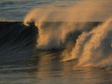 Breaking Surf at Sunset in La Jolla Photographic Print by Tim Laman