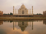 A View of the Taj Mahal Reflected in the Yamuna River Photographic Print by Bill Ellzey