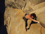 A Man Rock Climbing on El Capitan, Yosemite, California Photographic Print by Jimmy Chin