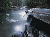 A Waterfall on Big Fiery Gizzard Creek Swirls into a Pool Photographie par Stephen Alvarez