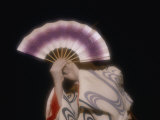 An Geisha Holds a Fan in Front of Her Face During a Formal Ceremony Photographic Print by Paul Chesley