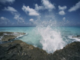 A Spray of Water Upon a Rocky Coast Photographic Print by Kenneth Garrett