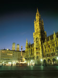 The Marienplatz at Night Photographic Print by Taylor S. Kennedy