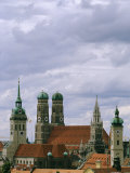 A View of the Skyline of Old Town Munich Photographic Print by Taylor S. Kennedy