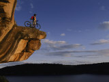 A Man Takes in the View from a Height Near Dolores, Colorado Photographic Print by Bill Hatcher