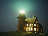 Lighthouse on Block Island Lámina fotográfica por Michael Nichols