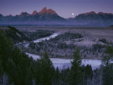 Dawn Strikes the High Ridge of the Teton Range Photographic Print by Raymond Gehman
