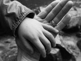 Boy Holding his Fathers Hand Photographic Print by Stephen Alvarez
