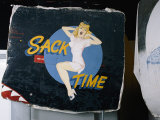 A View of a Painting That Once Decorated the Door of a World War Ii Bomber Photographic Print by Ira Block