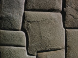 Close-up of a Stone Wall Created by the Incas Photographic Print by Bates Littlehales